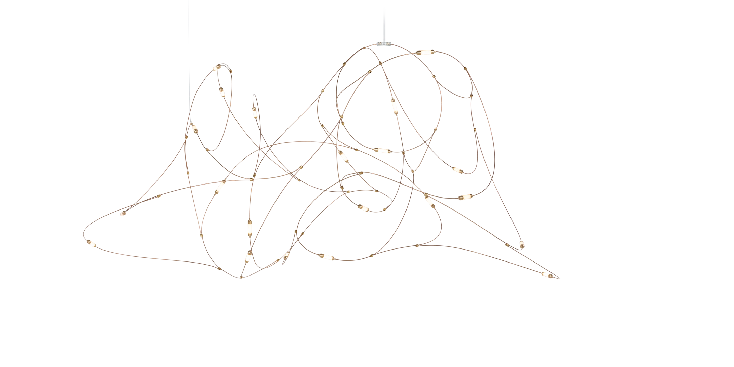 Flock of Light 21 suspension front view